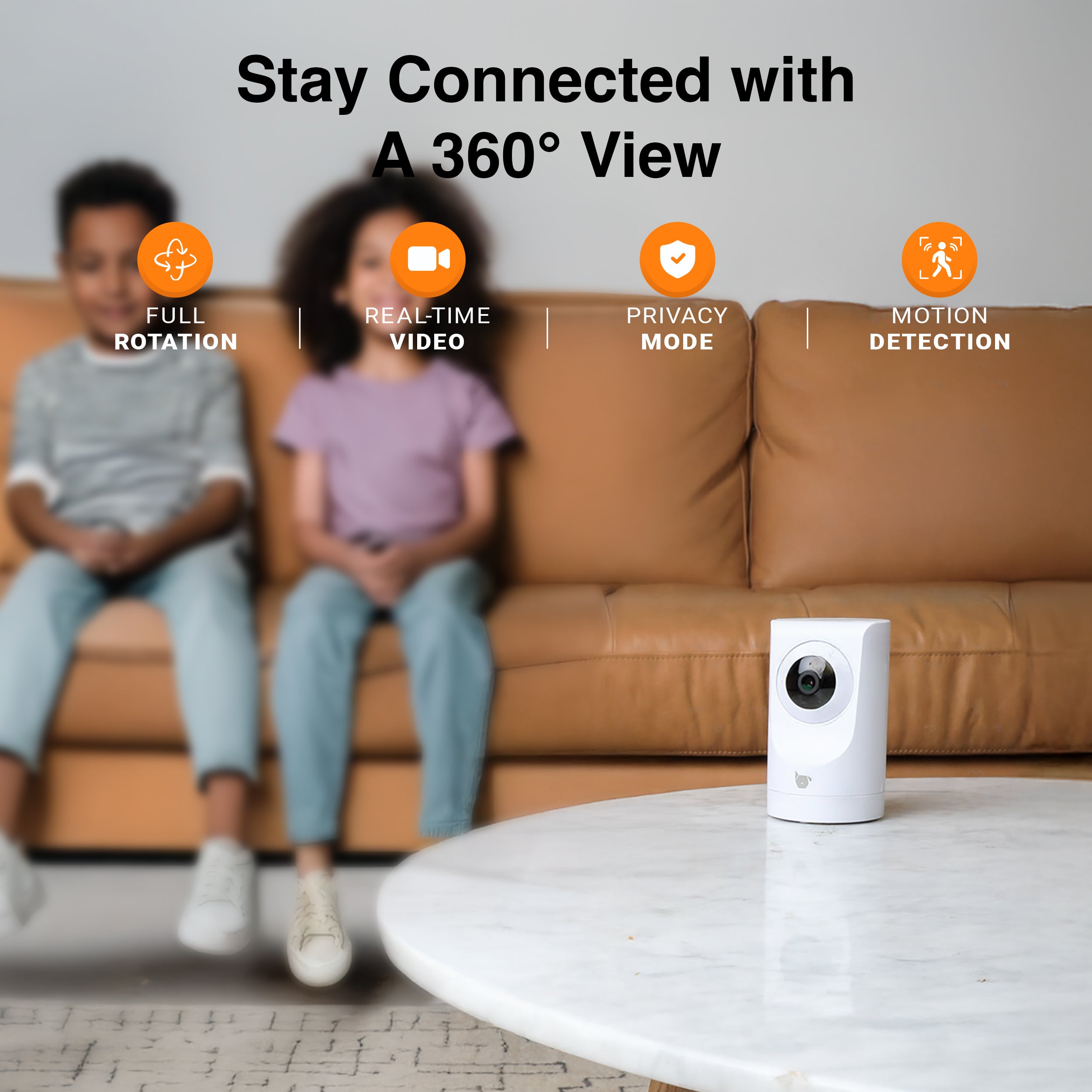 Purrsight 360° Smart App Camera with Night Vision and 2 Way Audio