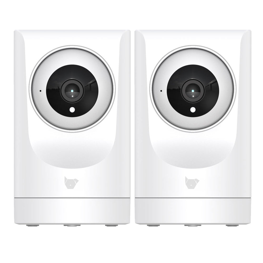 Purrsight 360° Smart App Pet Camera with Night Vision and 2 Way Audio 2pc Bundle
