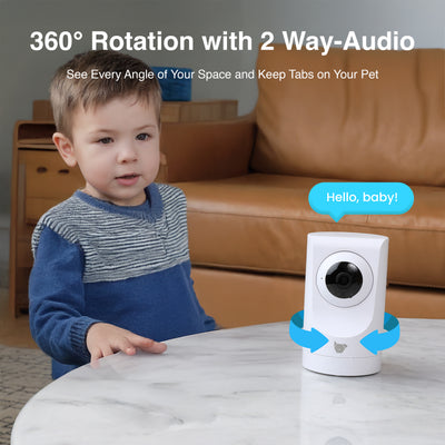Purrsight 360° Smart App Camera with Night Vision and 2 Way Audio